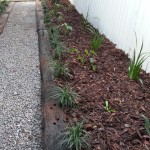 Recycled Railway Sleeper Garden Edging